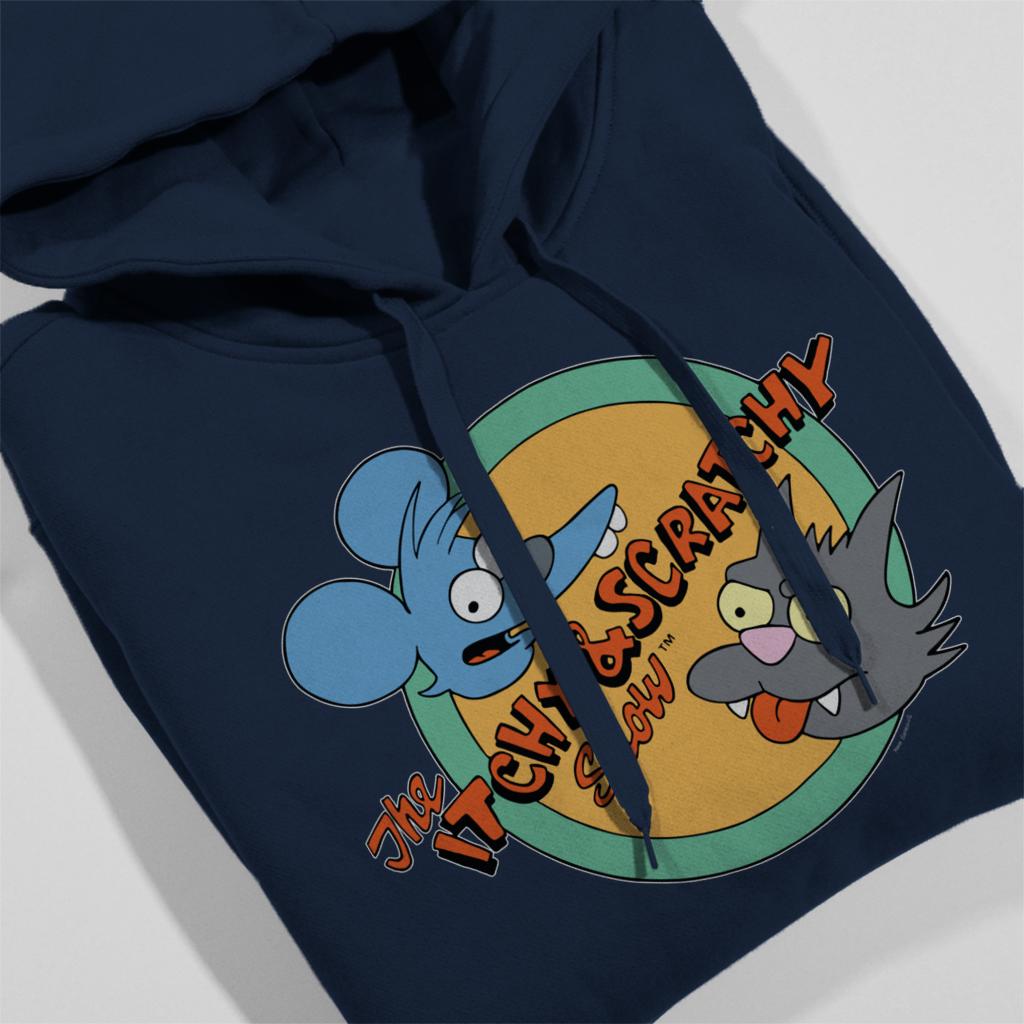 The Simpsons Itchy And Scratchy Show Men/'s Hooded Sweatshirt