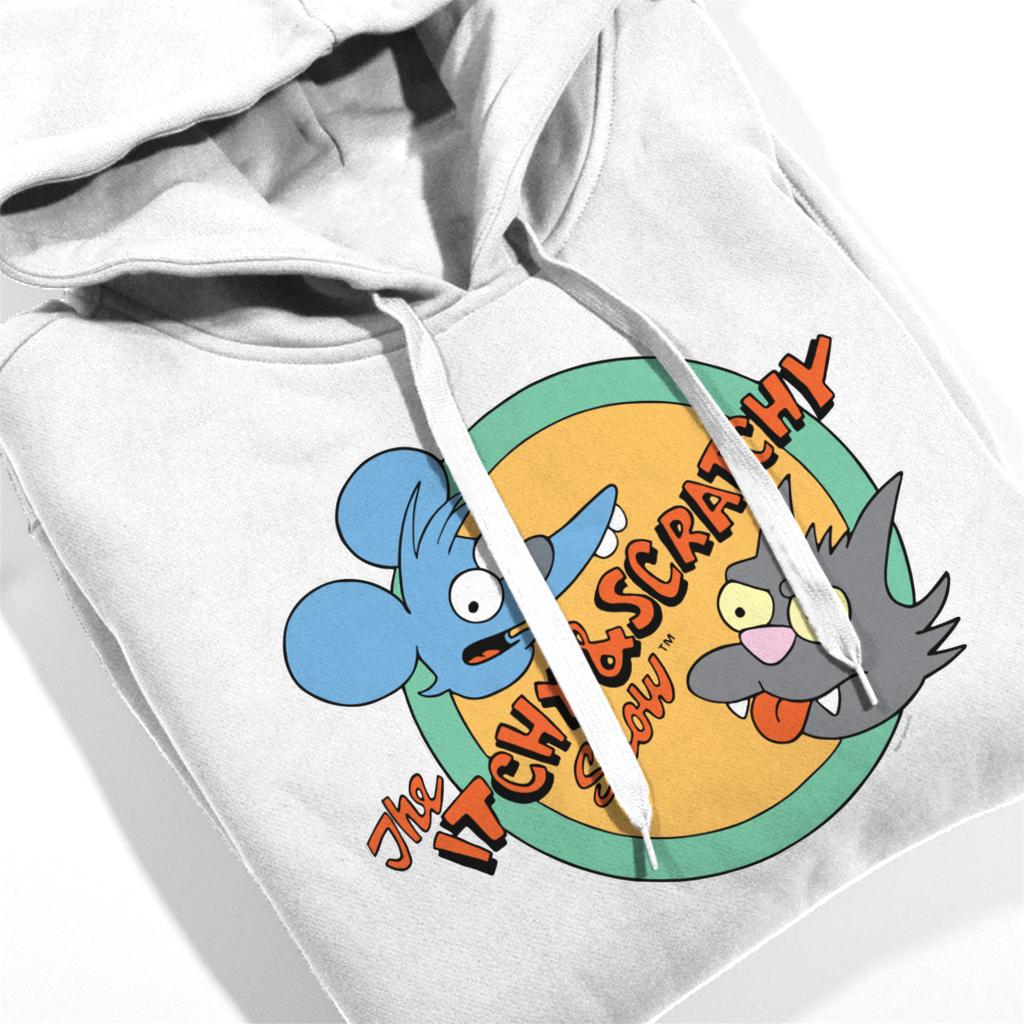 The Simpsons Itchy And Scratchy Show Men/'s Hooded Sweatshirt