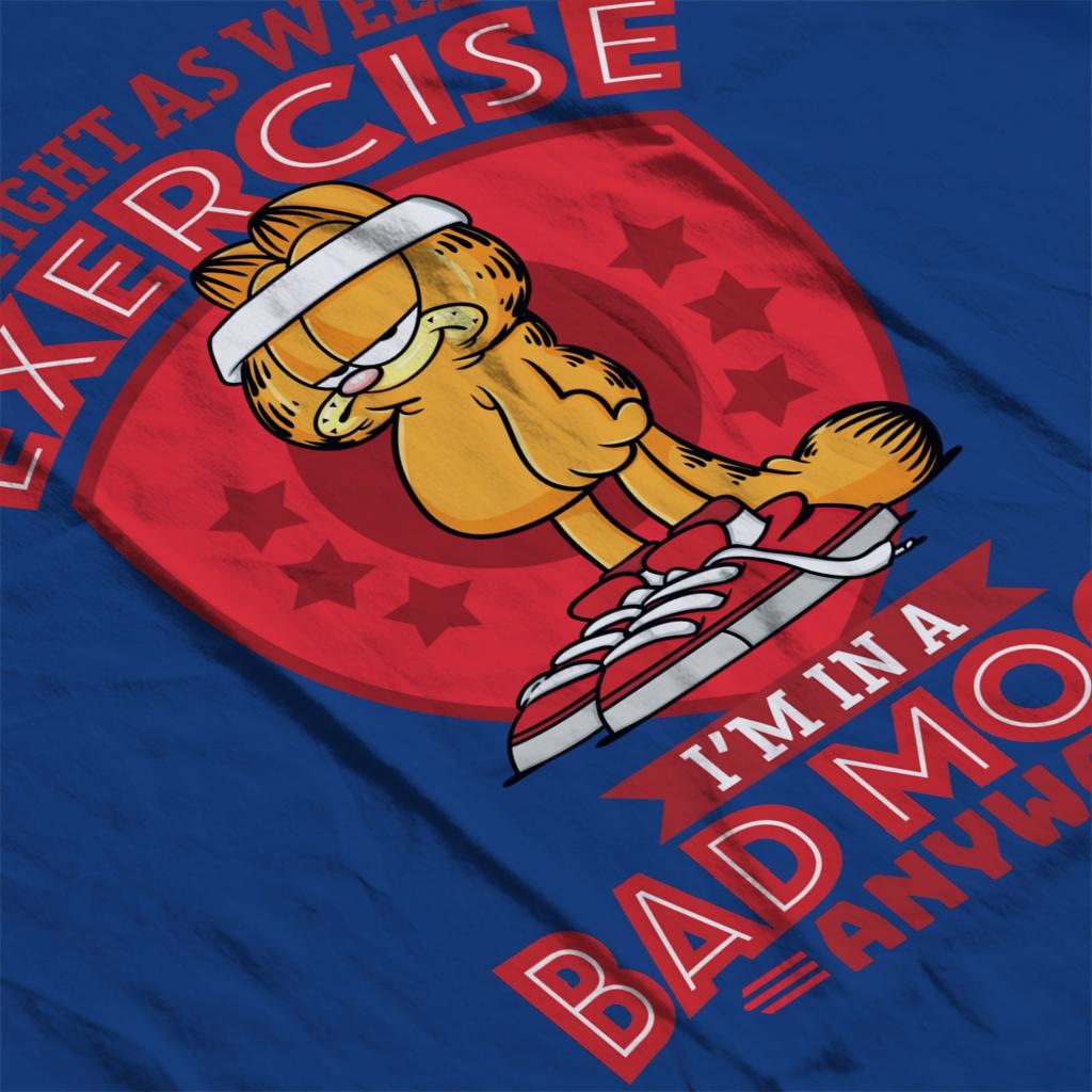 Garfield Bad Mood Equals Exercise Men/'s T-Shirt