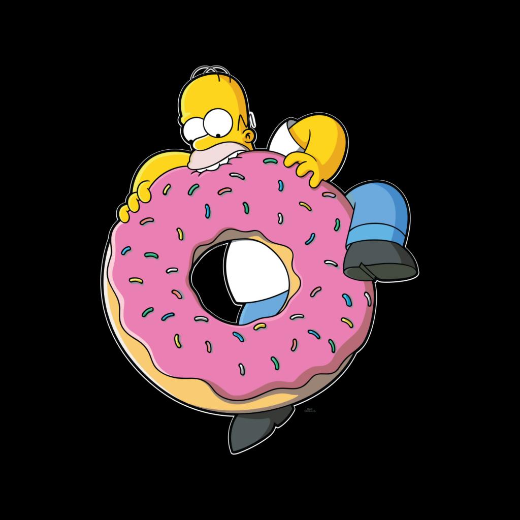 The Simpsons Hungry Homer Donut Women's Hooded Sweatshirt фото.
