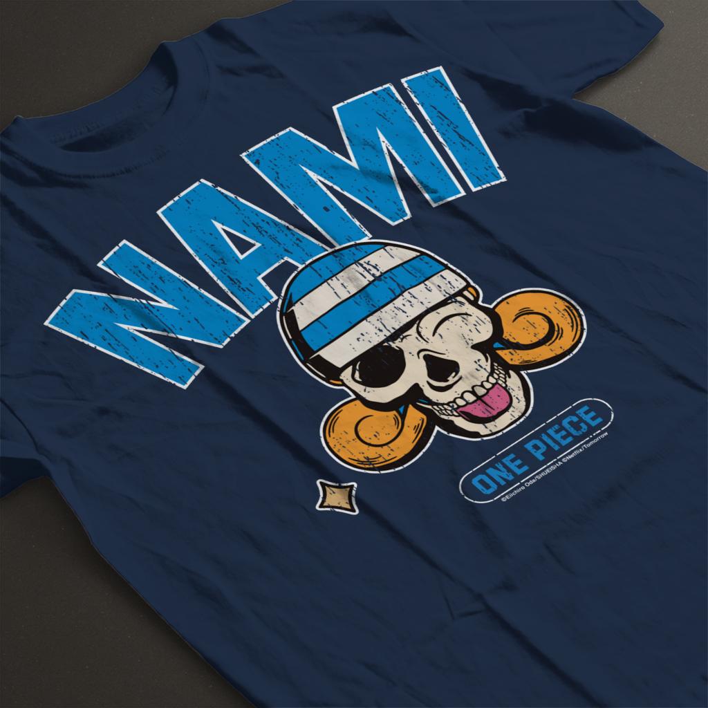 One Piece Nami Straw Hat Pirates Navigator Skull Logo Anime Men's T-Shirt - Picture 4 of 5
