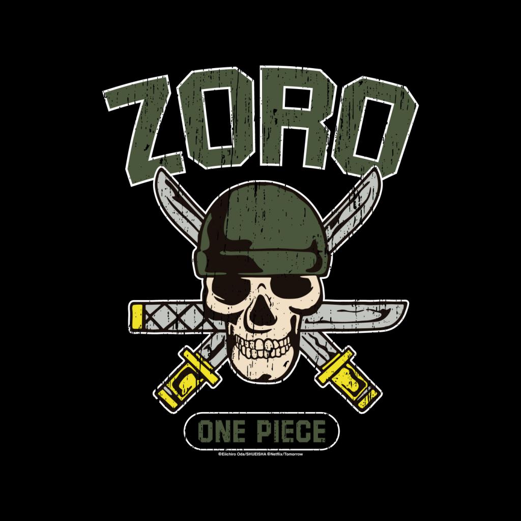 One Piece Straw Hat Pirate Hunter Roronoa Zoro Logo Anime Men's T