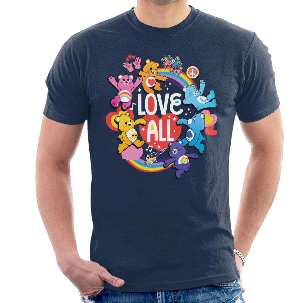 Care Bears Unlock The Magic Love All White Text Men's T-Shirt