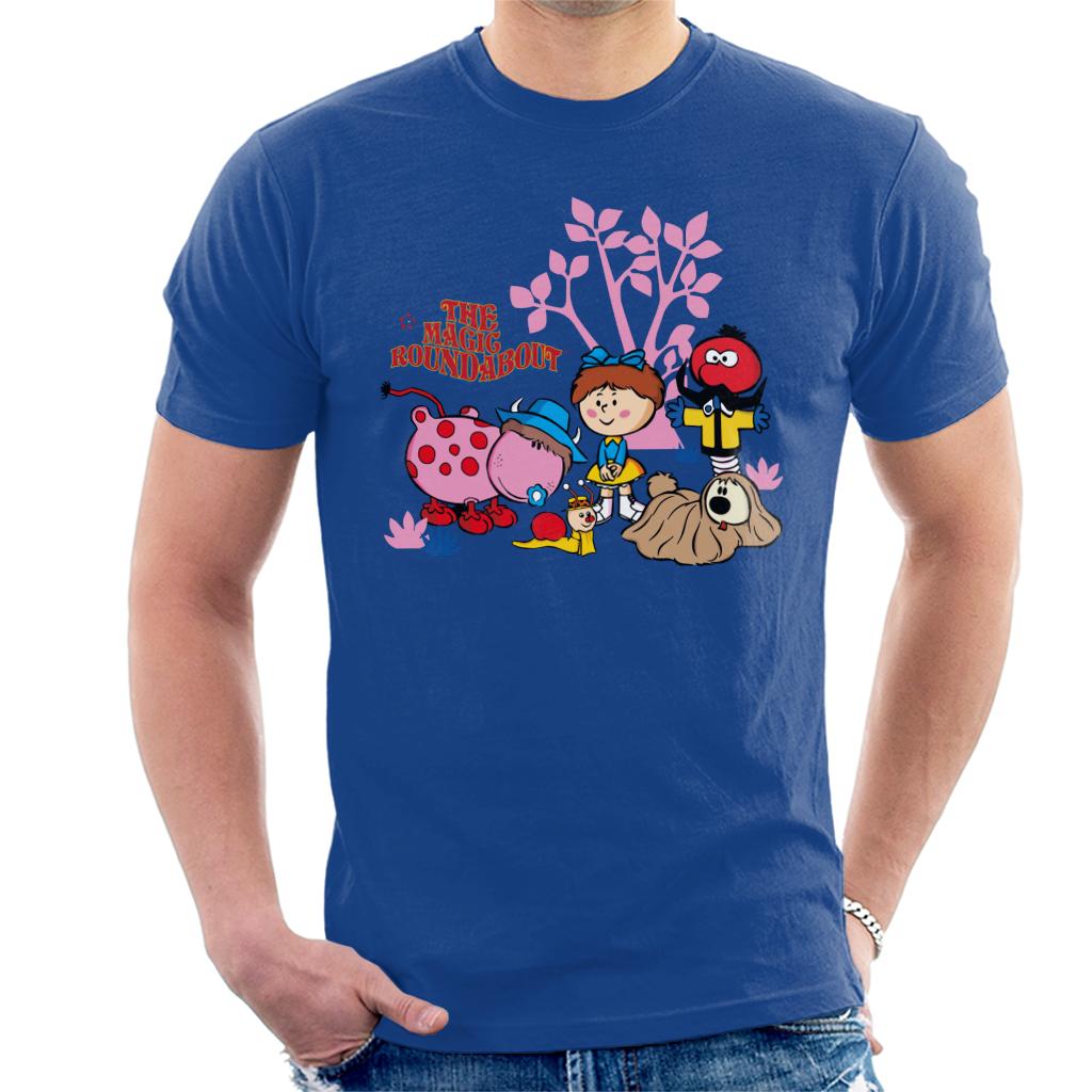 The Magic Roundabout Retro Cartoon Style Men's T-Shirt - Picture 1 of 5