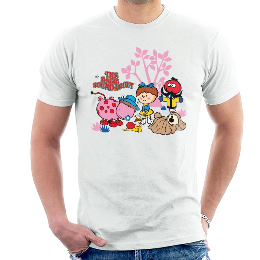 The Magic Roundabout Retro Cartoon Style Men's T-Shirt - Picture 5 of 5