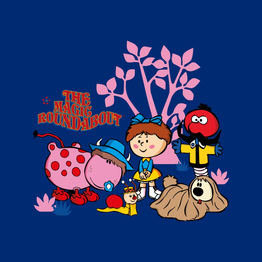 The Magic Roundabout Retro Cartoon Style Men's T-Shirt - Picture 2 of 5