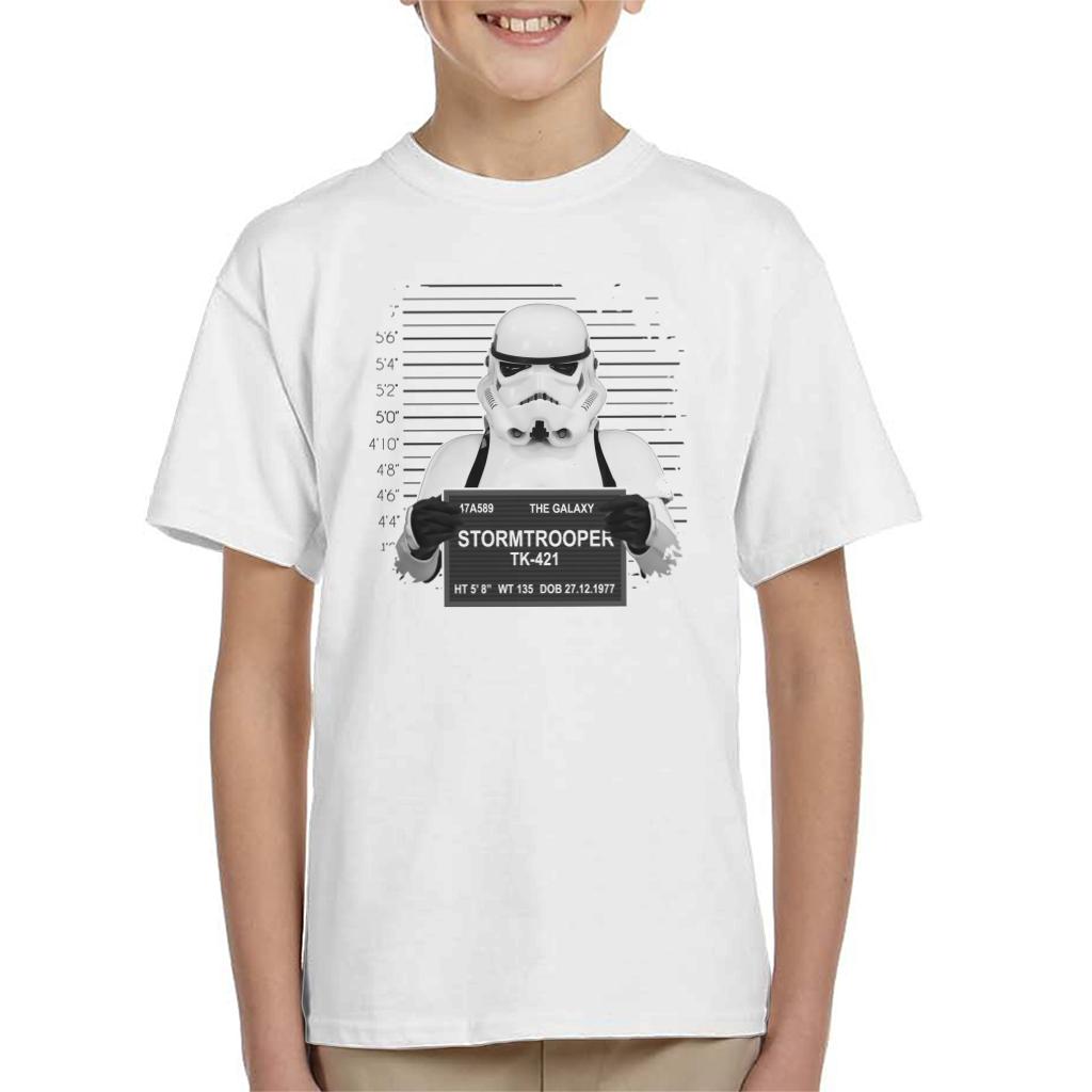 STORM TROOPER MUGSHOT CLONE EMPIRE IMPERIAL STAR WARS KIDS T SHIRT 3-15 YEARS